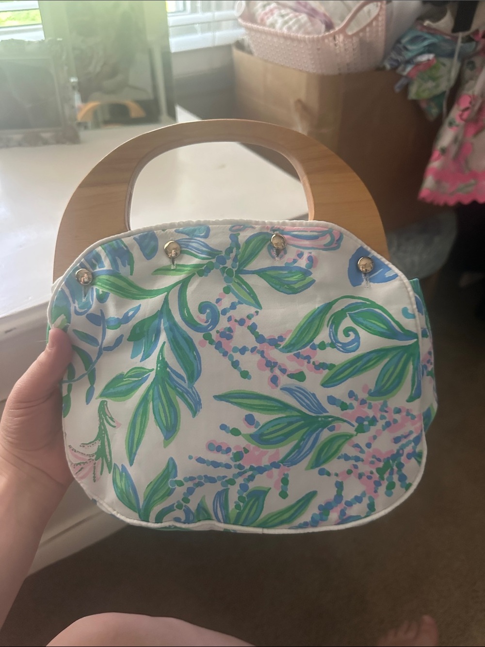 Lilly Pulitzer Bermuda bag with reversible cover
